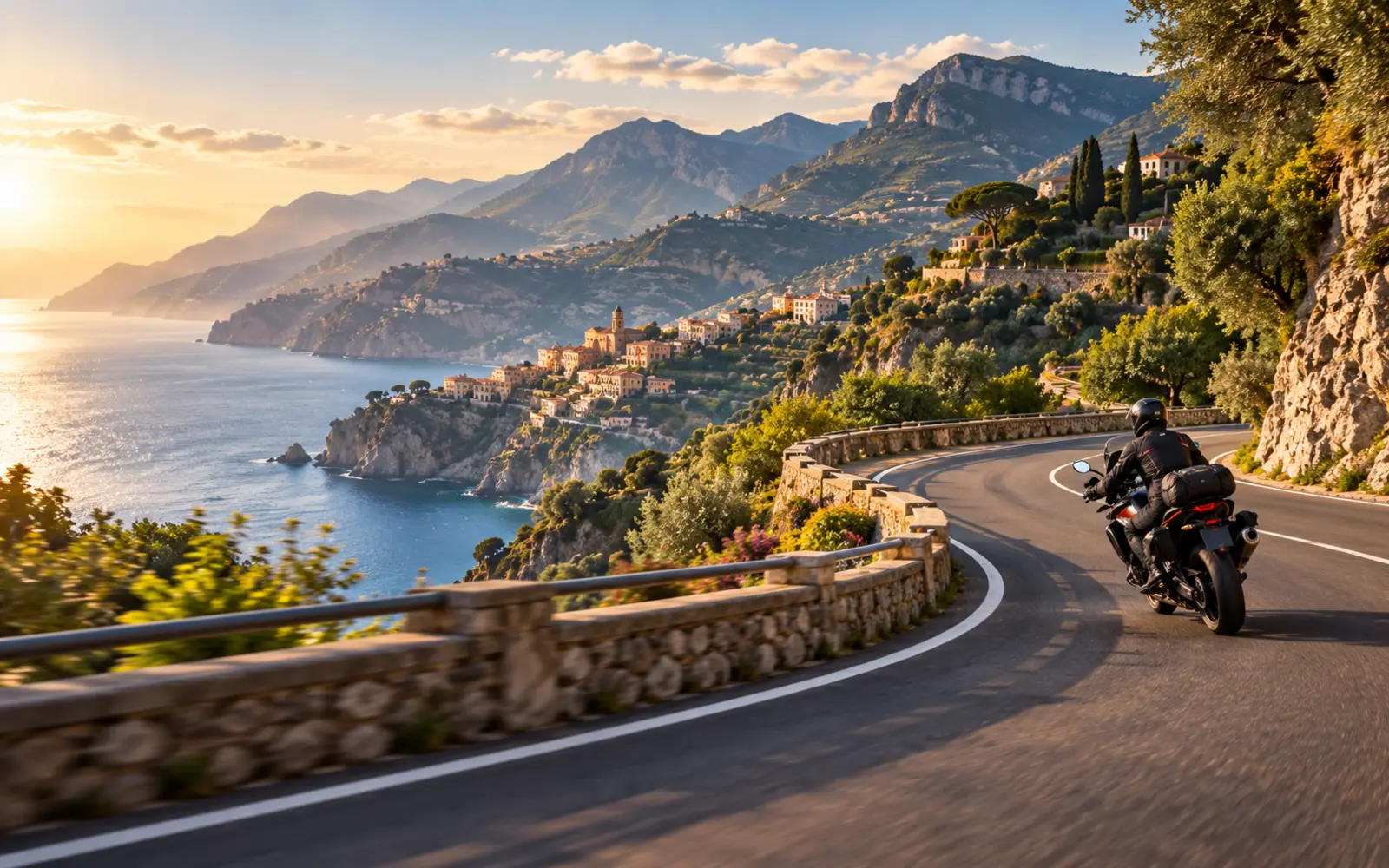 I 5 percorsi in moto più belli in Campania